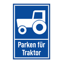 Parken für Traktor