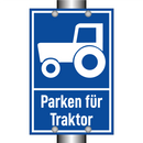 Parken für Traktor