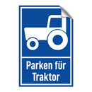 Parken für Traktor