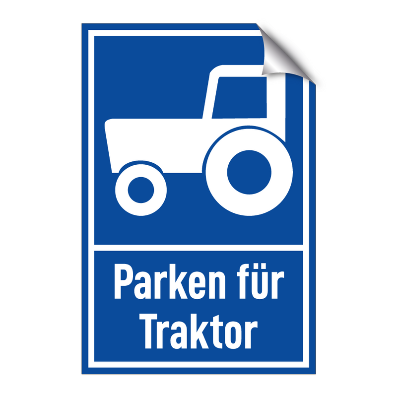Parken für Traktor