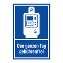 Den ganzen Tag gebührenfrei