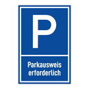Parkausweis erforderlich