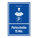 Parkscheibe 15 Min