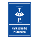 Parkscheibe 2 Stunden