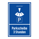 Parkscheibe 3 Stunden