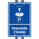 Parkscheibe 3 Stunden