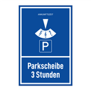 Parkscheibe 3 Stunden