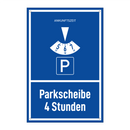Parkscheibe 4 Stunden