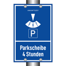 Parkscheibe 4 Stunden