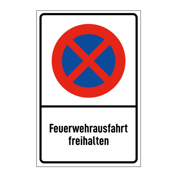 Feuerwehrausfahrt freihalten