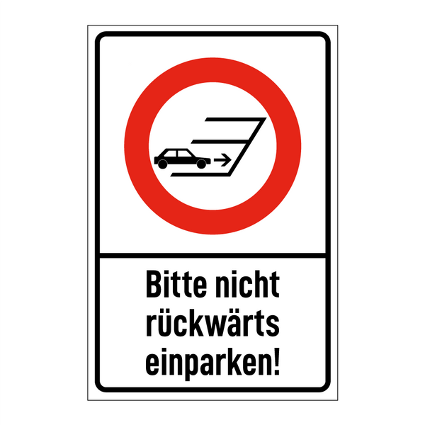Bitte nicht rückwärts einparken!