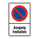 Ausgang freihalten