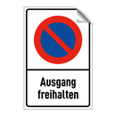 Ausgang freihalten