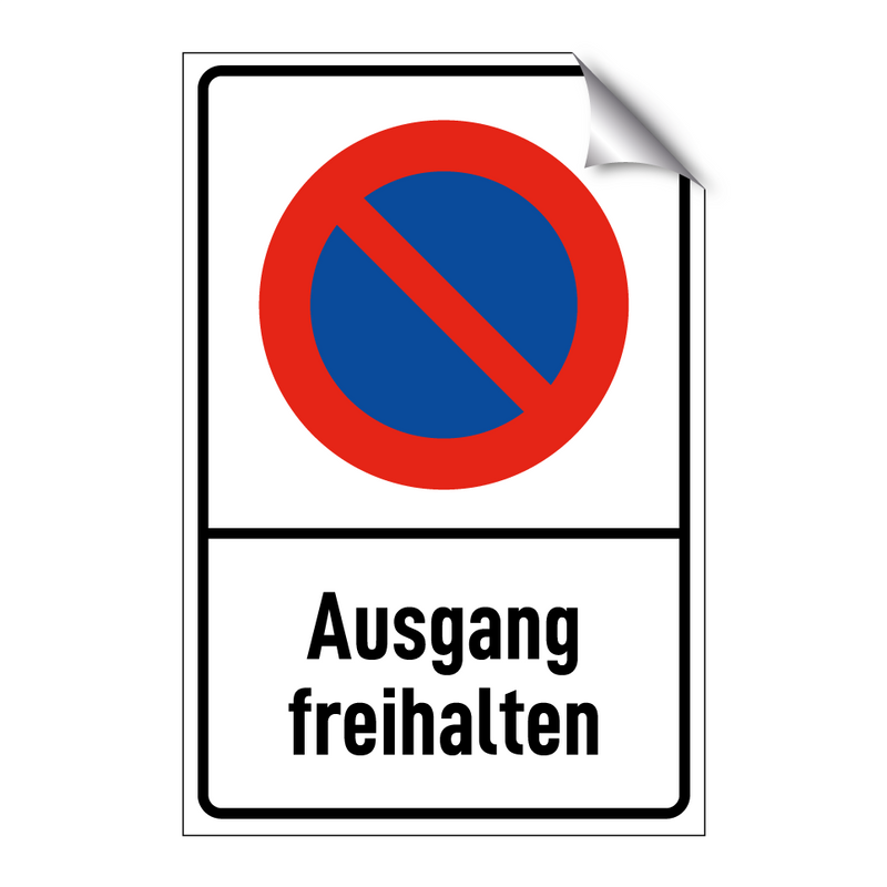 Ausgang freihalten