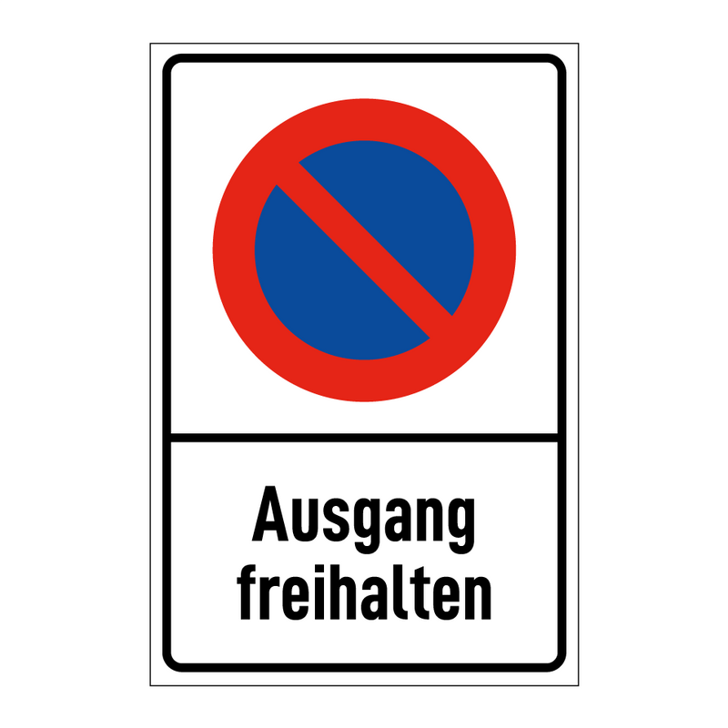 Ausgang freihalten