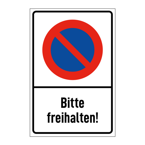 Bitte freihalten!