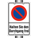 Halten Sie den Durchgang frei
