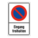 Eingang freihalten