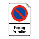 Eingang freihalten