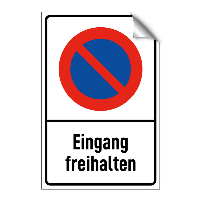 Eingang freihalten