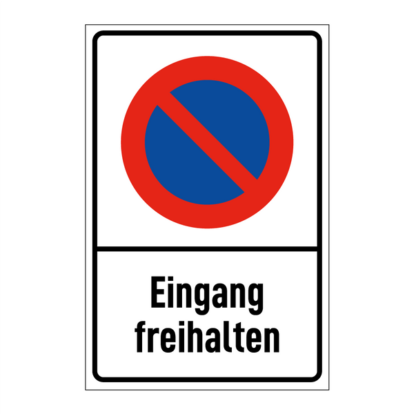 Eingang freihalten