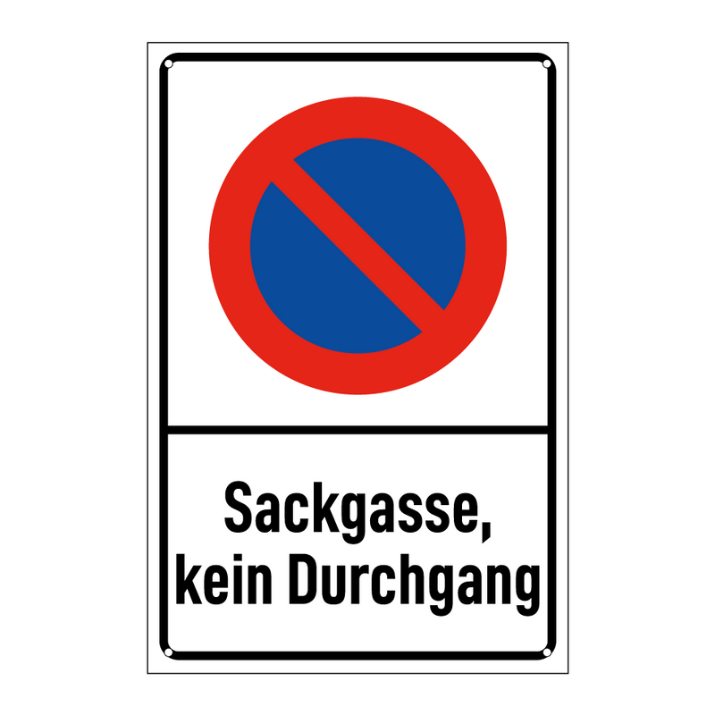 Sackgasse, kein Durchgang