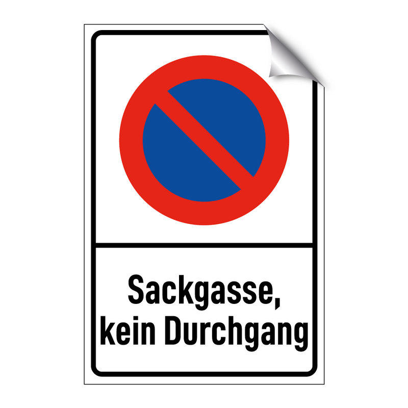 Sackgasse, kein Durchgang