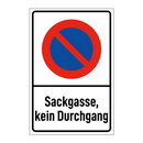 Sackgasse, kein Durchgang