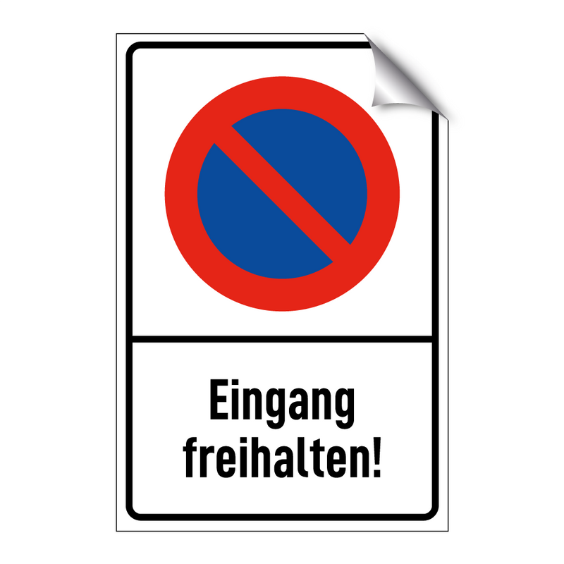 Eingang freihalten!