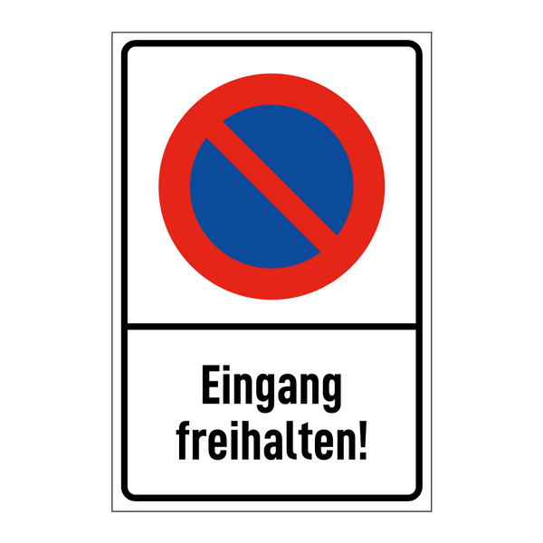 Eingang freihalten!