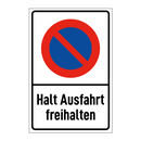 Halt Ausfahrt freihalten