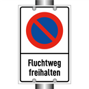 Fluchtweg freihalten