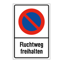 Fluchtweg freihalten