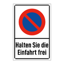 Halten Sie die Einfahrt frei