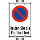 Halten Sie die Einfahrt frei