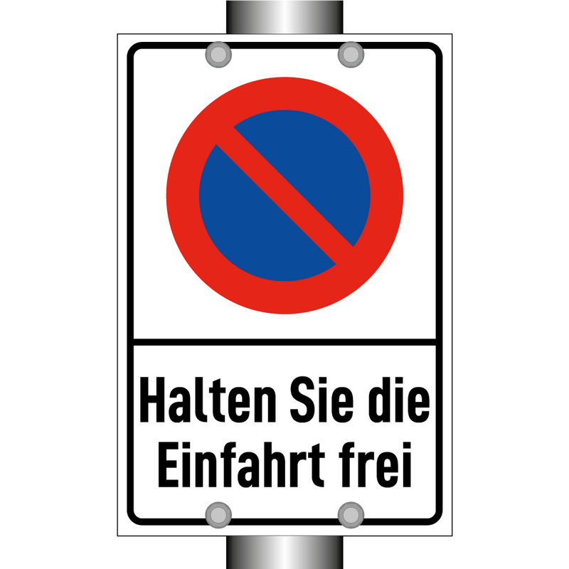 Halten Sie die Einfahrt frei