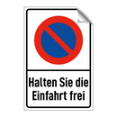 Halten Sie die Einfahrt frei