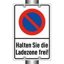Halten Sie die Ladezone frei!