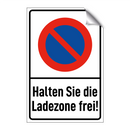 Halten Sie die Ladezone frei!