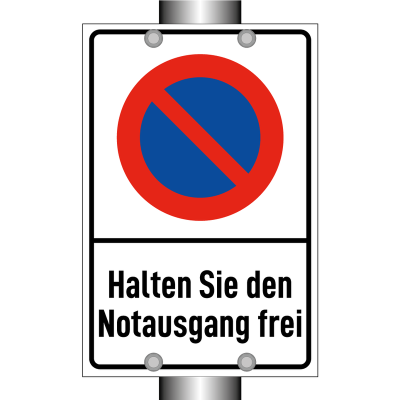 Halten Sie den Notausgang frei