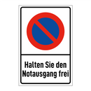 Halten Sie den Notausgang frei
