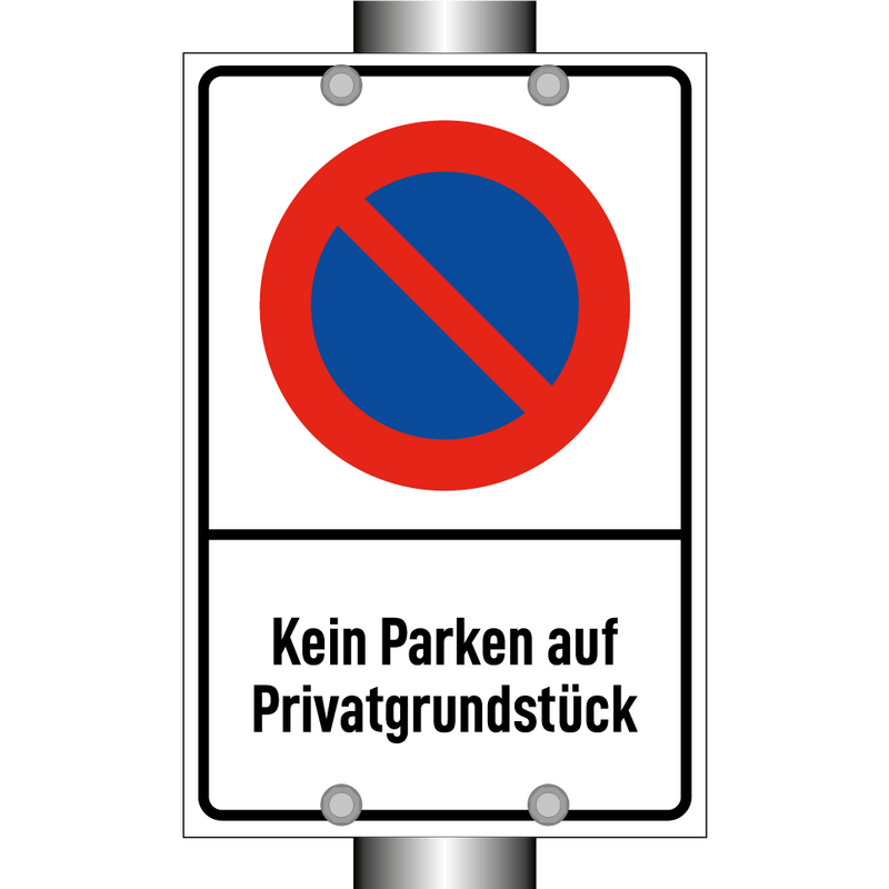 Kein Parken auf Privatgrundstück