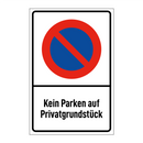 Kein Parken auf Privatgrundstück