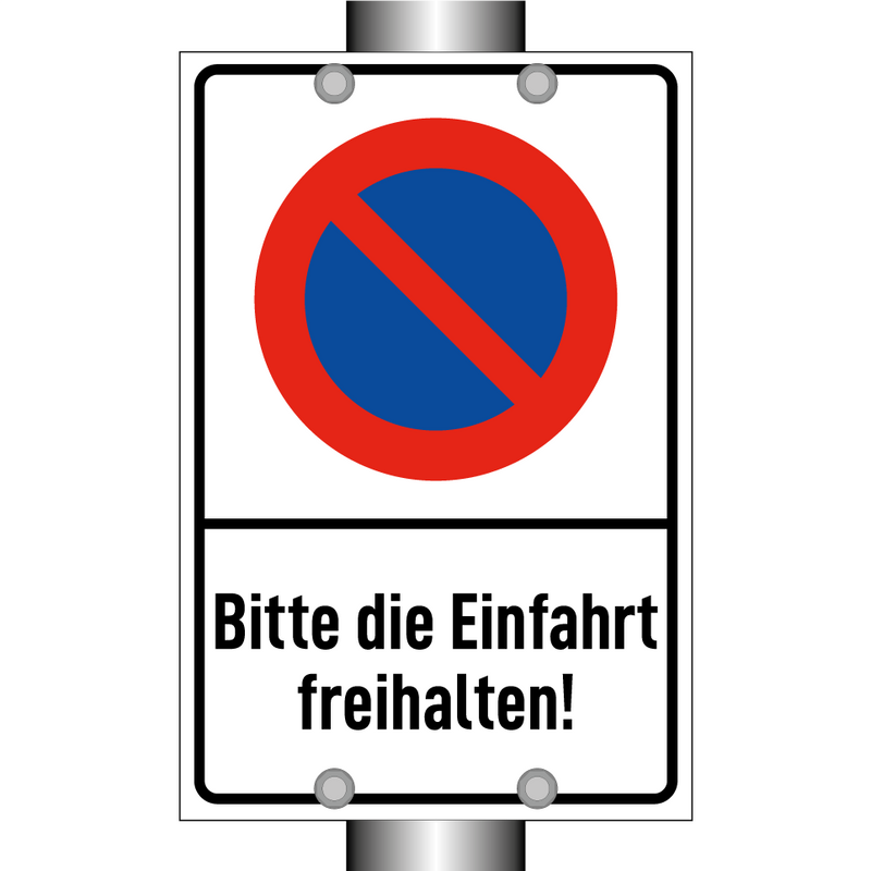 Bitte die Einfahrt freihalten!