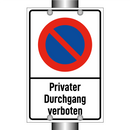 Privater Durchgang verboten