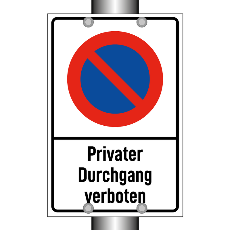 Privater Durchgang verboten