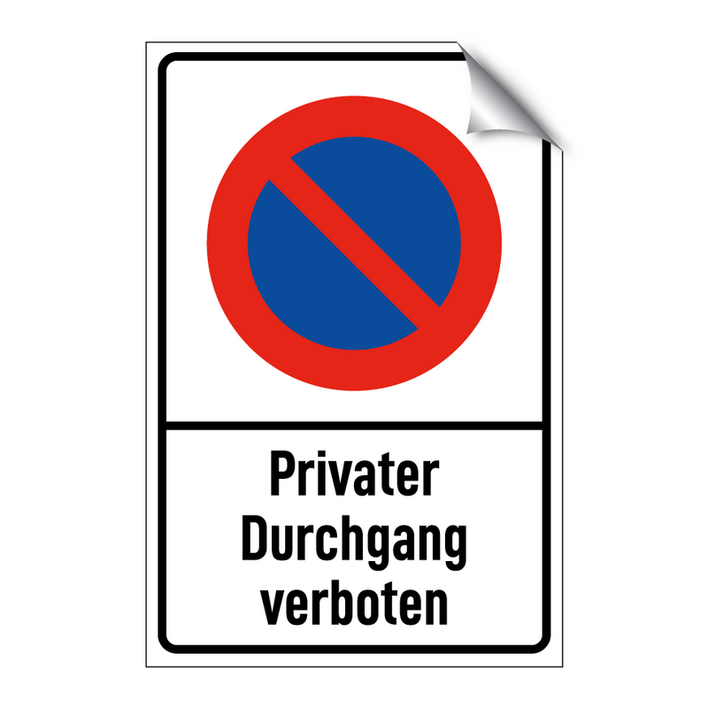 Privater Durchgang verboten
