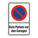 Kein Parken vor den Garagen