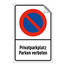 Privatparkplatz Parken verboten
