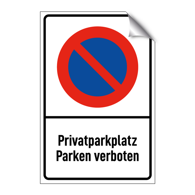 Privatparkplatz Parken verboten